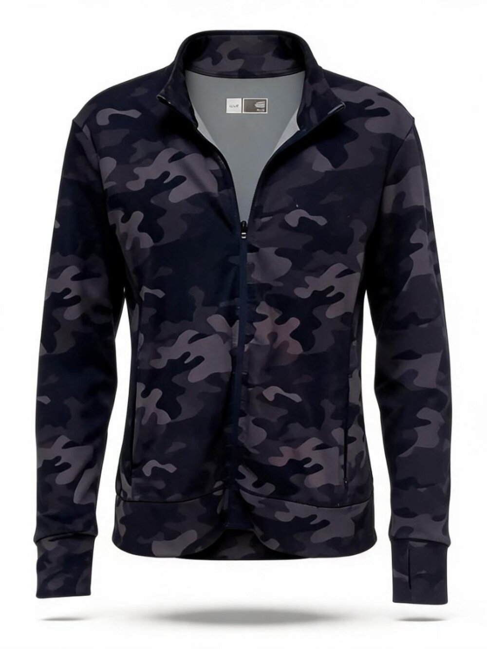 LOLE Gray Camo Full-Zip Jacket